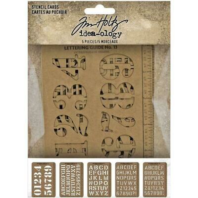 Tim Holtz Idea-ology Stencil Cards 5/pkg