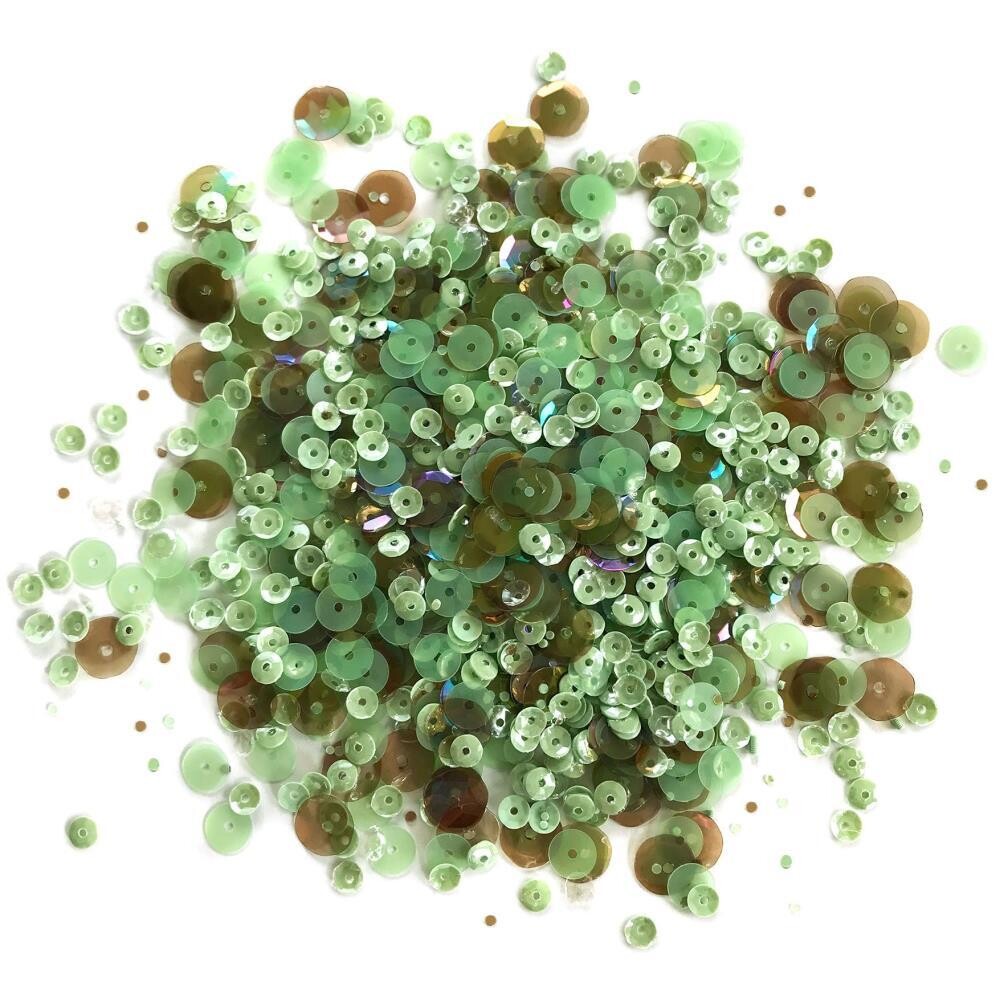 28 Lilac Lane Premium Sequins - Assorted, Colour: Chocolate Mint 30g
