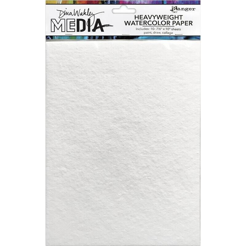 Dina Wakley MEdia Heavyweight Watercolour Paper 10/pkg
