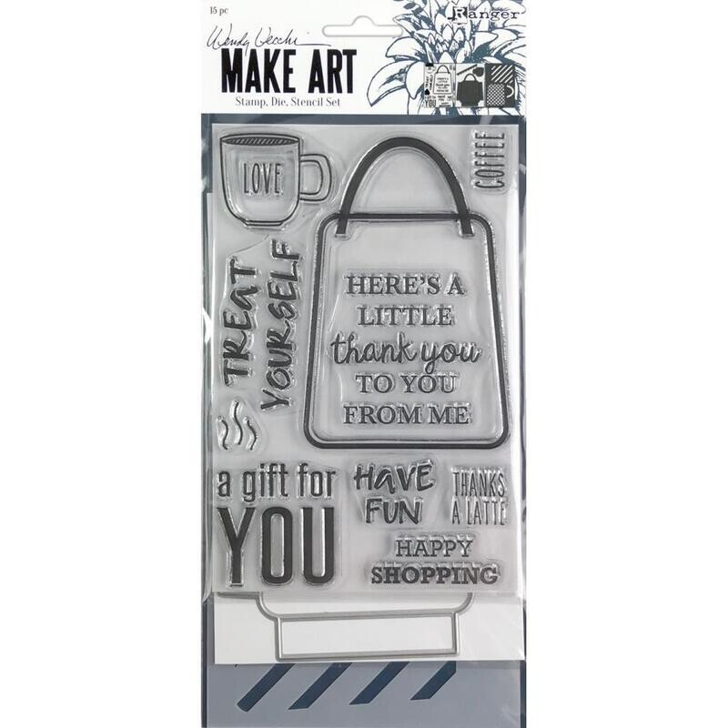 Wendy Vecchi Make Art Stamp, Die and Stencil Set - Let&#39;s Shop