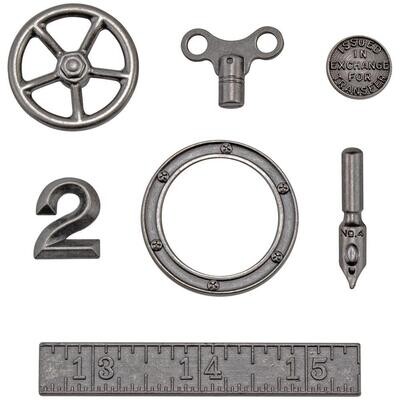 Tim Holtz Idea-ology Metal Odds and Ends 7/pkg