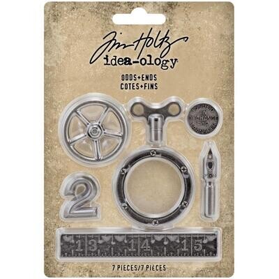 Tim Holtz Idea-ology Metal Odds and Ends 7/pkg