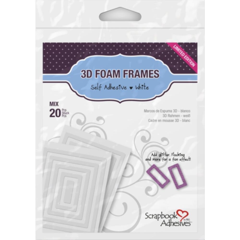Scrapbook Adhesives 3D Foam Frames 20/pkg