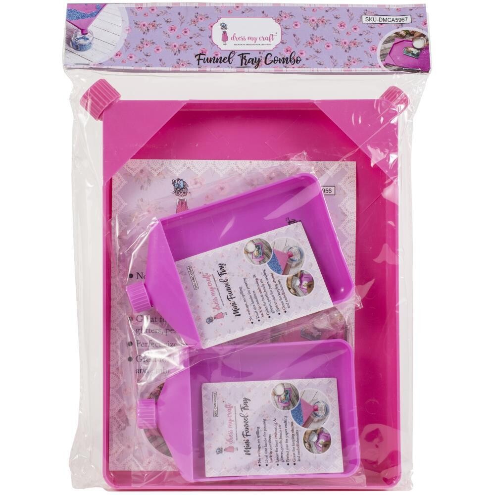 Dress My Crafts Funnel Tray Combo 3/pkg