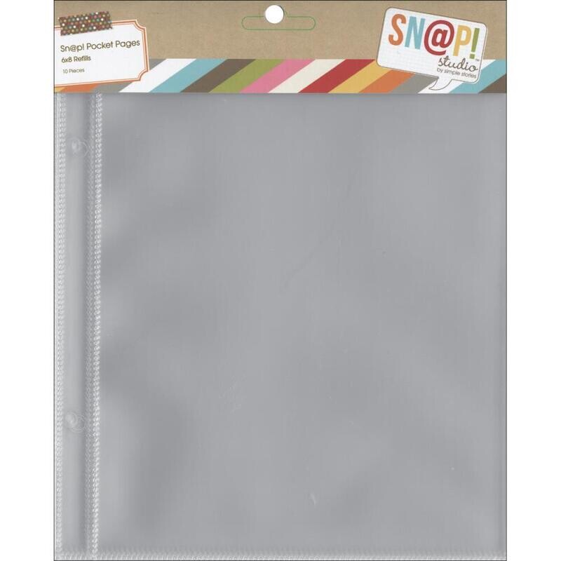 Simple Stories SN@P Pocket Pages 6x8&quot; Refills 10/pkg