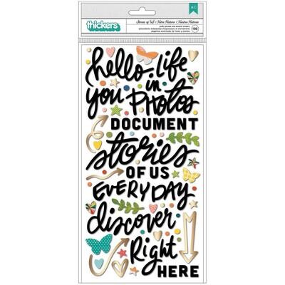 American Crafts Thickers Stories of Us 198/pkg