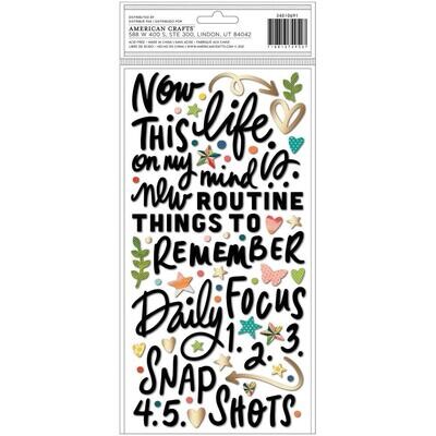 American Crafts Thickers Stories of Us 198/pkg