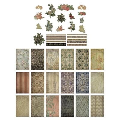 Tim Holtz Idea-ology Halloween 2021 Worn Wallpaper