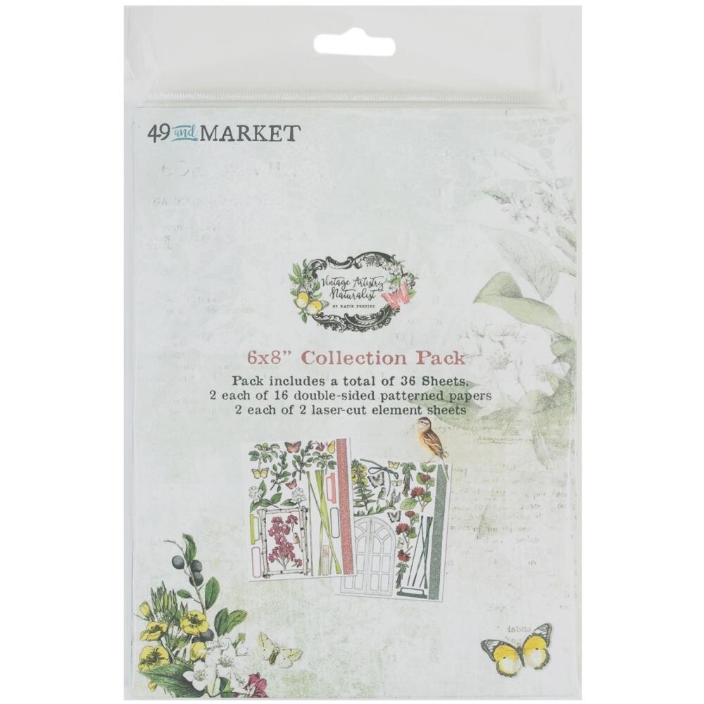49 and Market Vintage Artistry Naturalist Collection - Assorted, Style: 6x8 Collection Pack 36/pkg