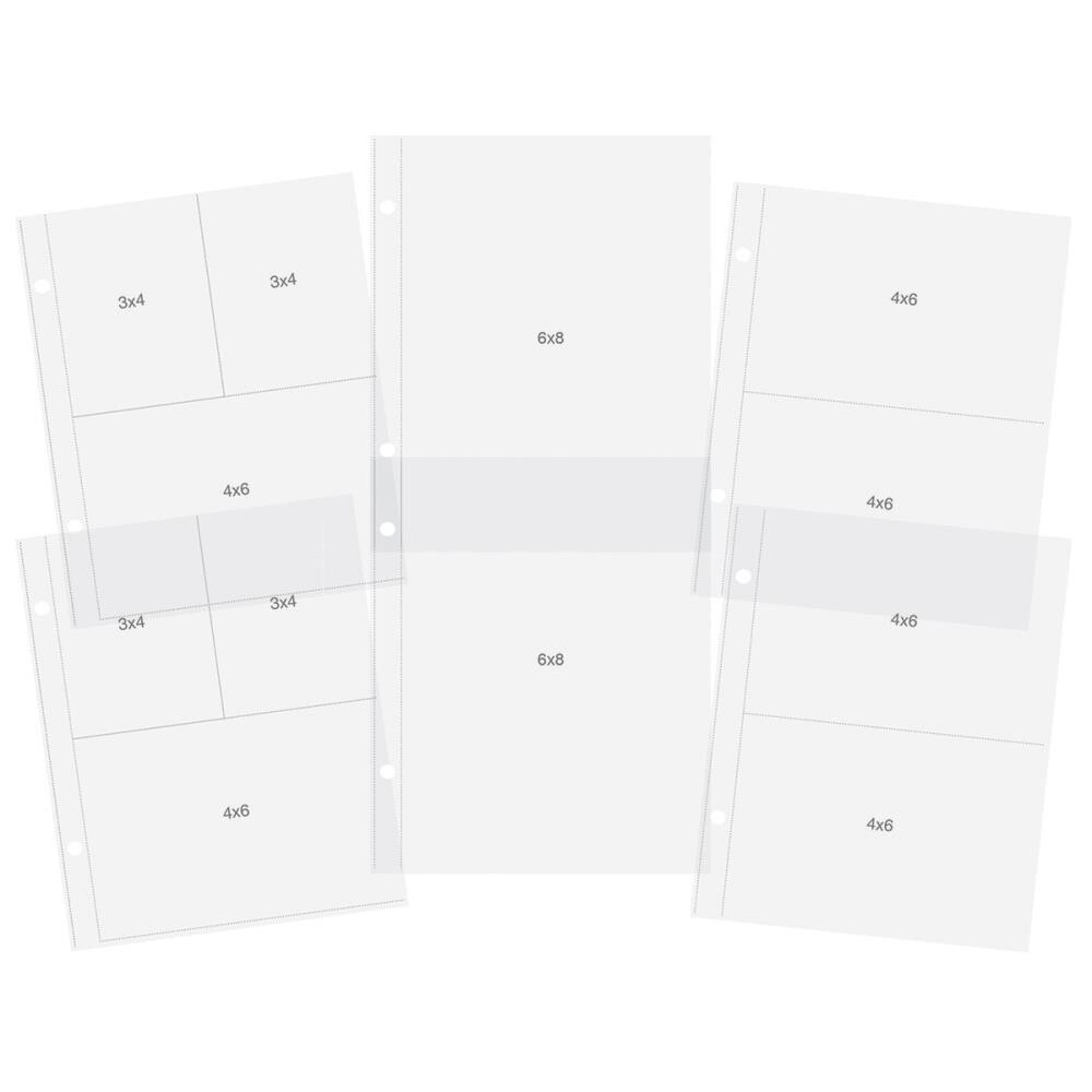 Simple Stories Sn@p! Pocket Pages For 6"X8" Binders 12/Pkg