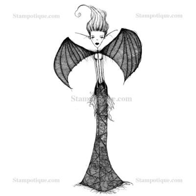 Stampotique Wood Mounted - Angel 6093