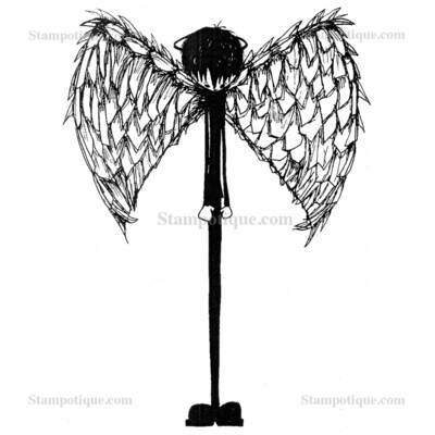 Stampotique Wood Mounted - Angelboy 6106