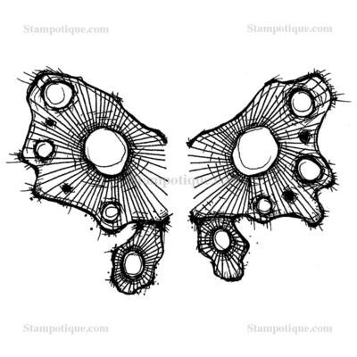 Stampotique Cling Mount - Lovely Wings 6129