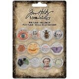 Tim Holtz Idea-ology Halloween 2021 Adornments Mini Flair 12/pkg