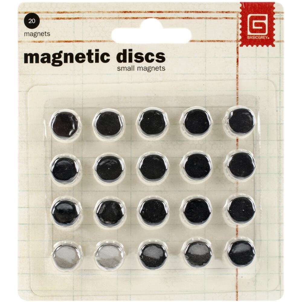 Basic Grey Magnets 20/pkg