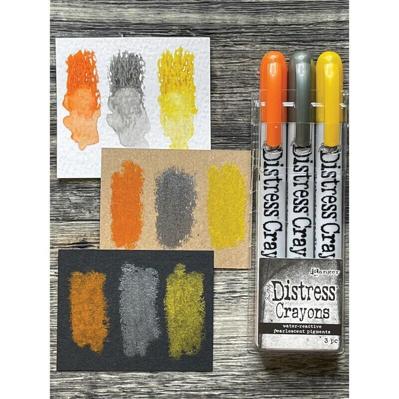 Tim Holtz Distress Crayon Pearl Sets - Assorted