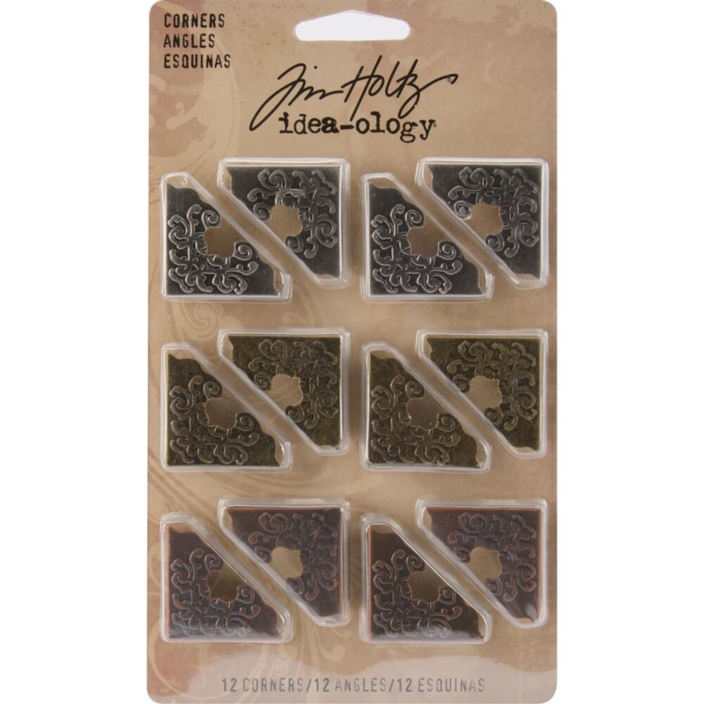 Tim Holtz Idea-ology Ornate Corners 12/pkg