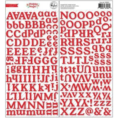 Pinkfresh Holiday Magic Puffy Alpha Stickers 204/pkg
