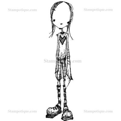 Stampotique Wood Mounted - Mary 6054
