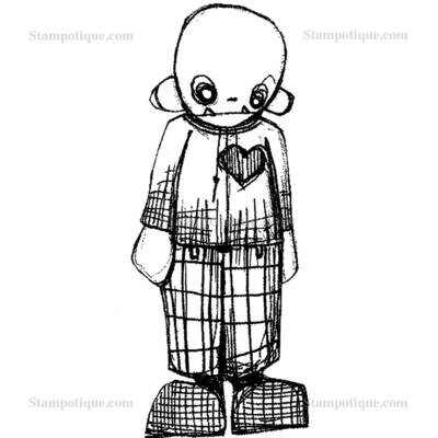 Stampotique Wood Mounted - Heart Throb 6057