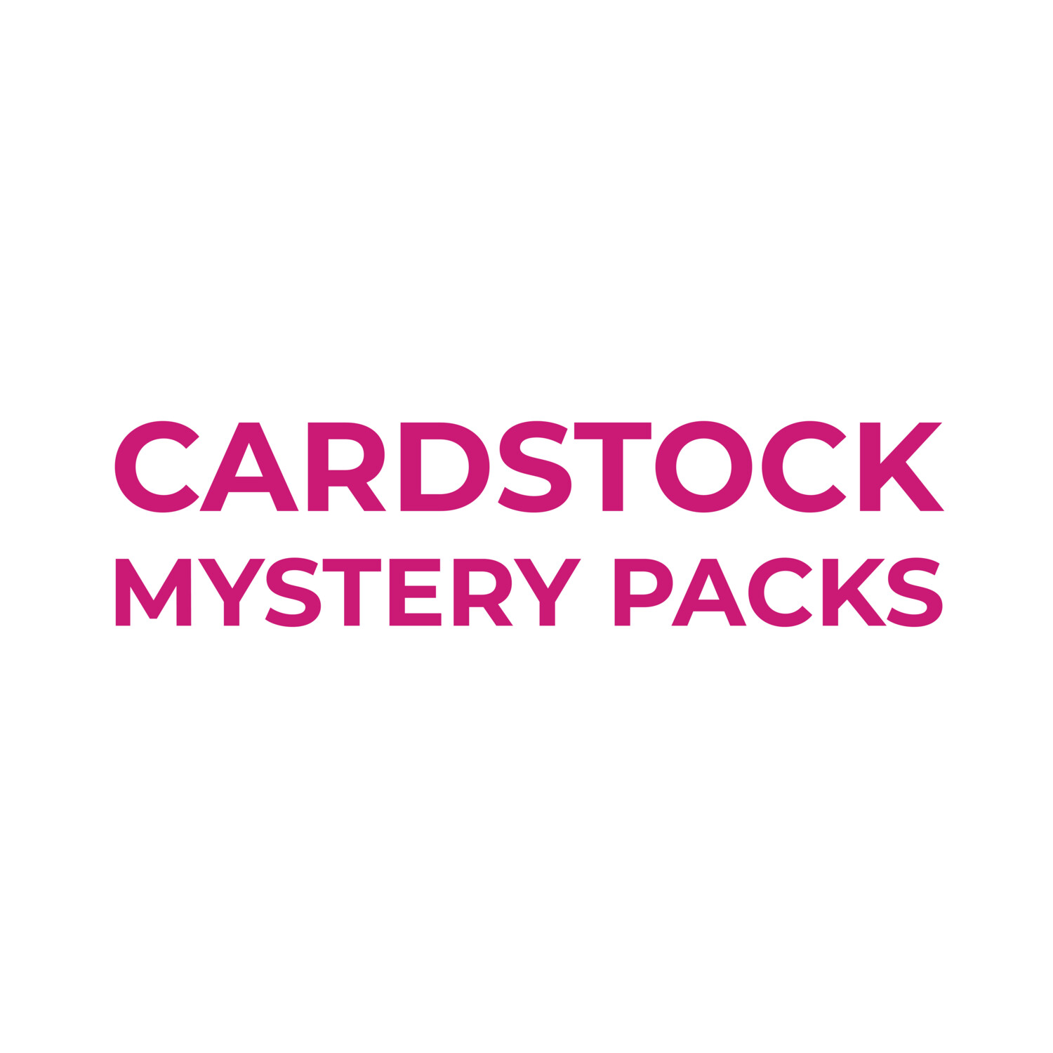 Cardstock Mystery Packs - 10 Sheets, Colour: Red