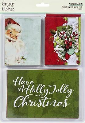 Simple Stories SN@P Cards Vintage North Pole 72/pkg