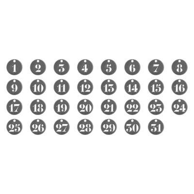 Tim Holtz Idea-ology Number Tokens 31/pkg