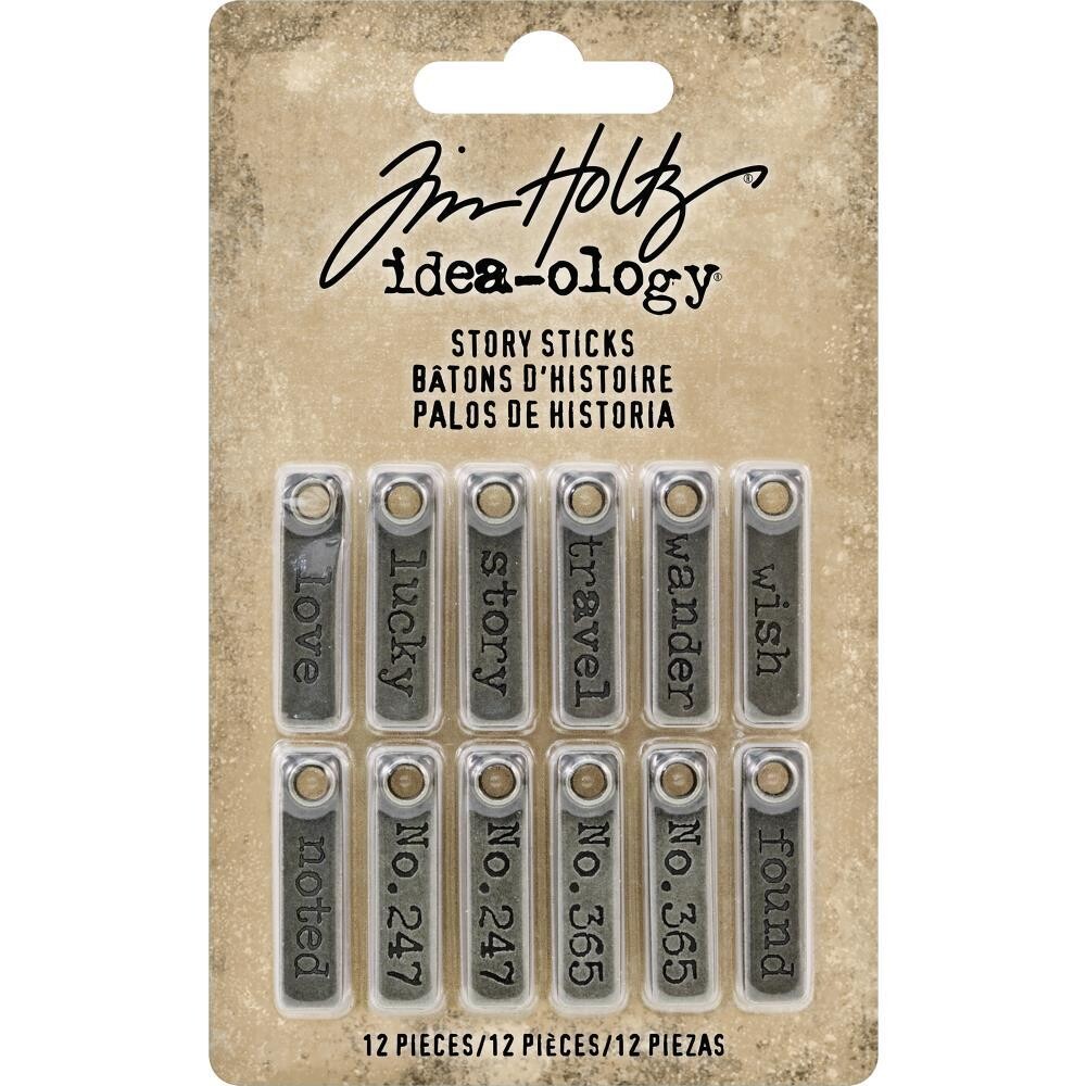 Tim Holtz Idea-ology Story Sticks 12/pkg