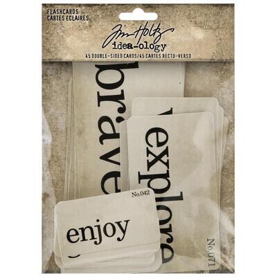 Tim Holtz Idea-ology Flashcards double sided 45/pkg