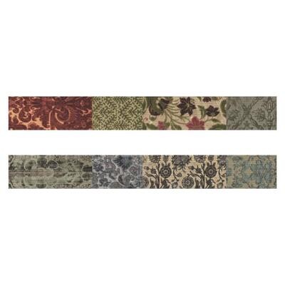 Tim Holtz Idea-ology Linen Tape - Patchwork 2/pkg