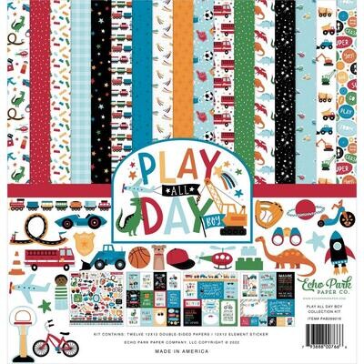 Echo Park - Play all Day Boy Collection - Assorted
