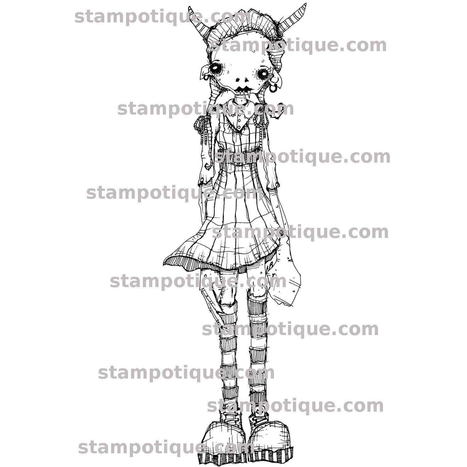 Stampotique Wood Mounted - Bertha 6252