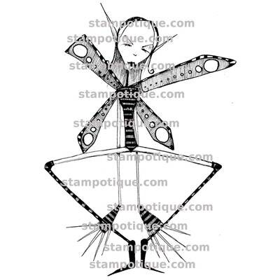 Stampotique Wood Mounted - Daniel&#39;s Fairy 6255