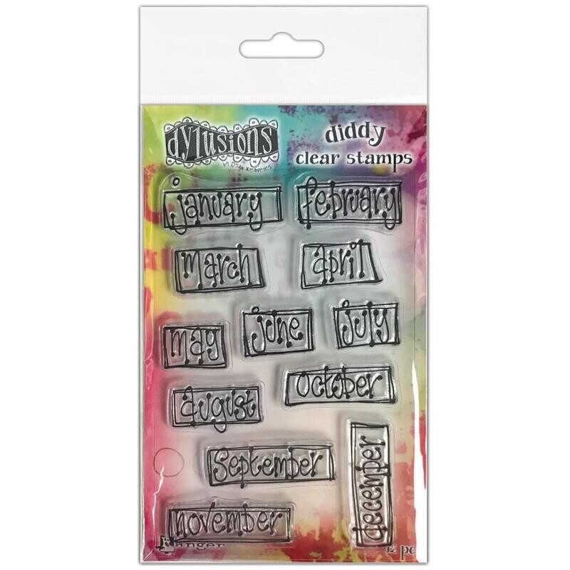 Dylusions Diddy Clear Stamp Sets - Assorted