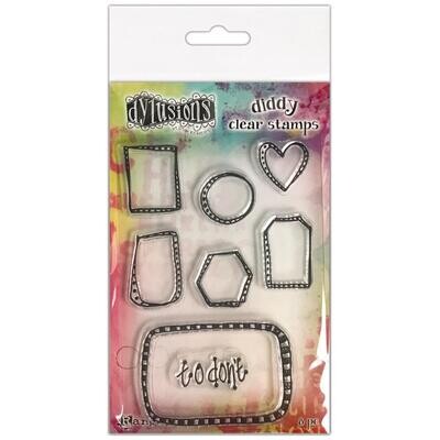 Dylusions Diddy Clear Stamp Sets - Assorted