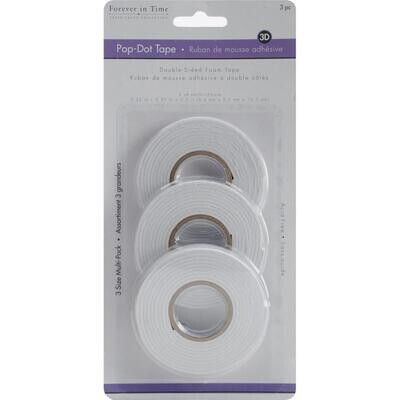 Forever in Time Pop-Dot 3D Tape Assortment 3/pkg
