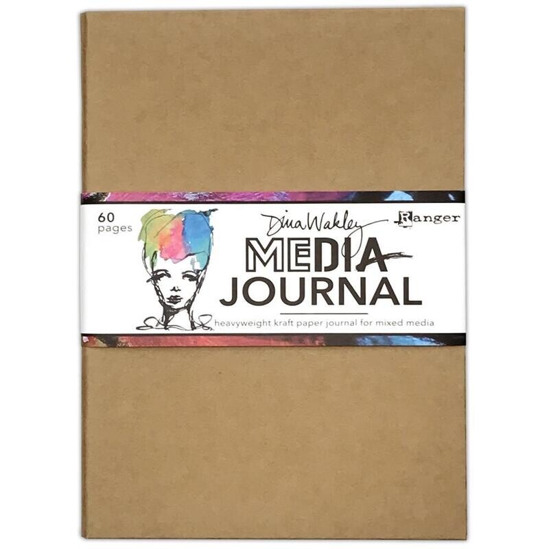 Dina Wakley MEdia Journal 8&quot;X10&quot; Kraft