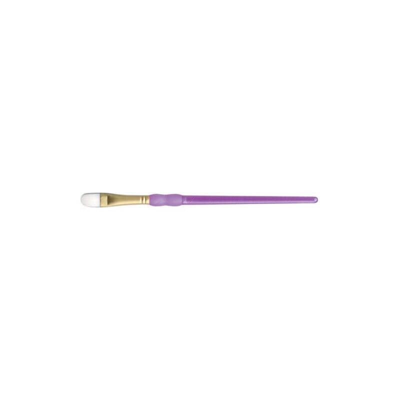 Crafter&#39;s Choice White Taklon Filbert Brush - Assorted