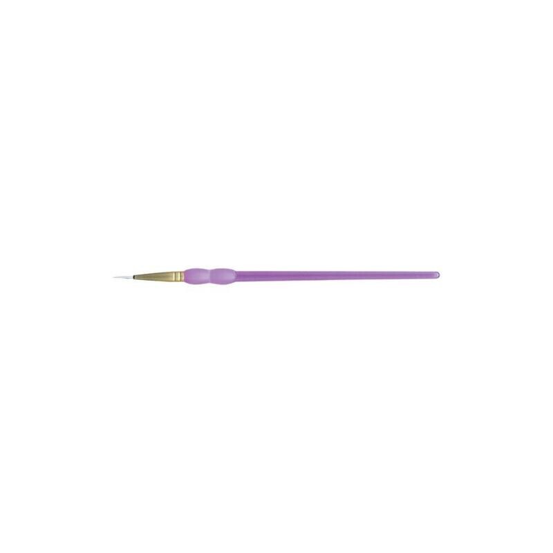 Crafter&#39;s Choice White Taklon Liner Brush - Assorted