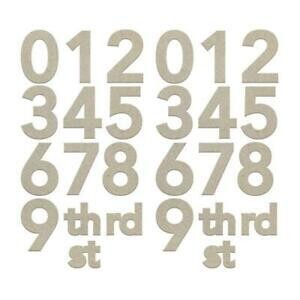Couture Creations Chipboard Large Numbers 2/pkg