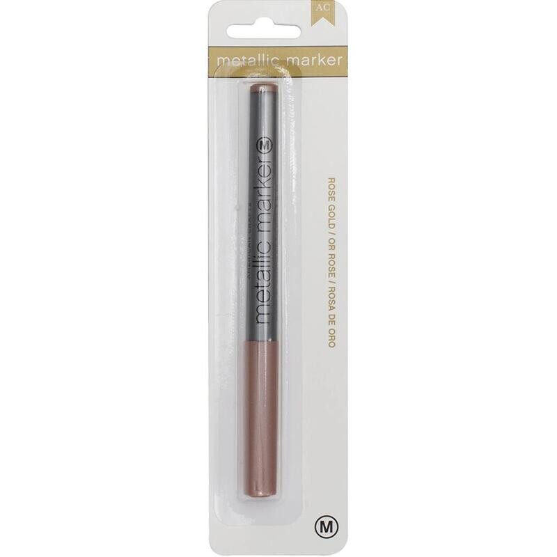 American Crafts Marker Medium Metallic Rose Gold