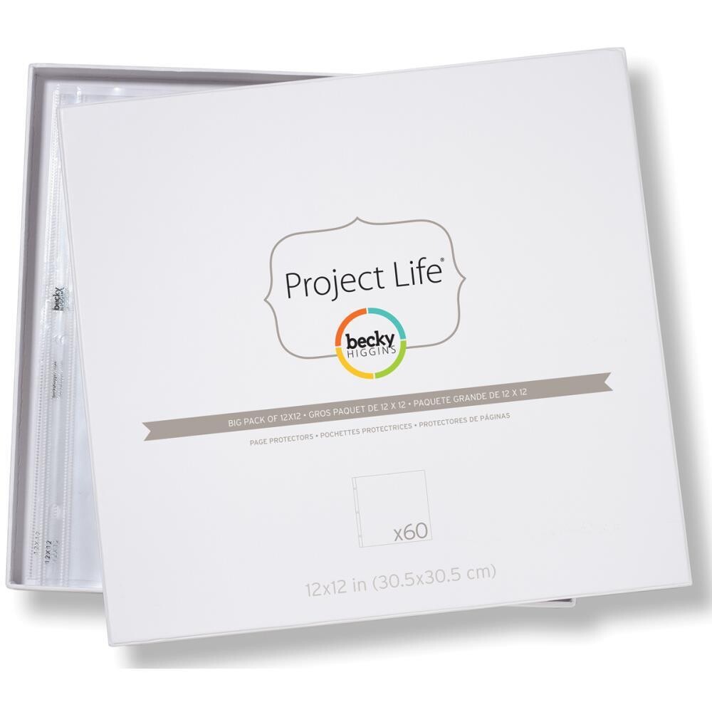 Project Life 12x12 Page Protectors 60/pkg