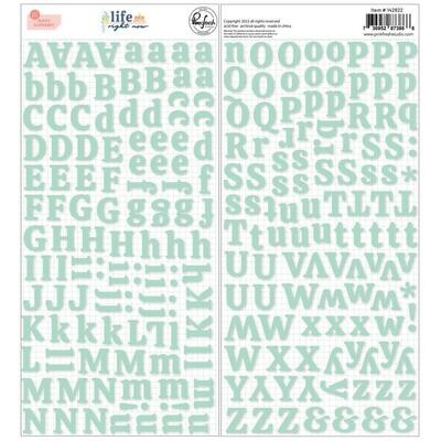 Pinkfresh Life Right Now Puffy Alpha Stickers 233/pkg