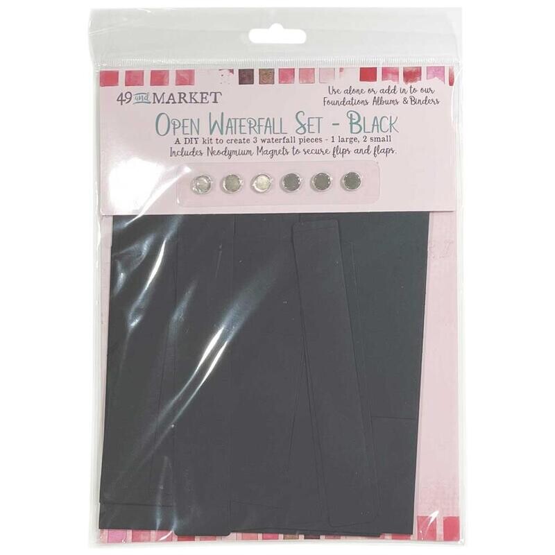 49 and Market Open Waterfall Set - Black