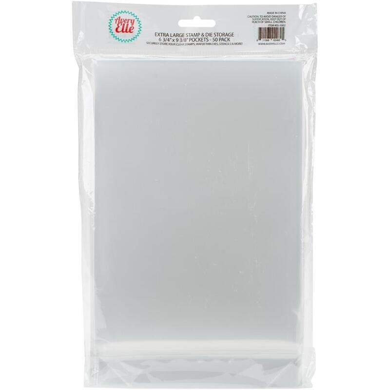 Avery Elle Stamp &amp; Die Storage Pockets Extra Large 50/Pkg