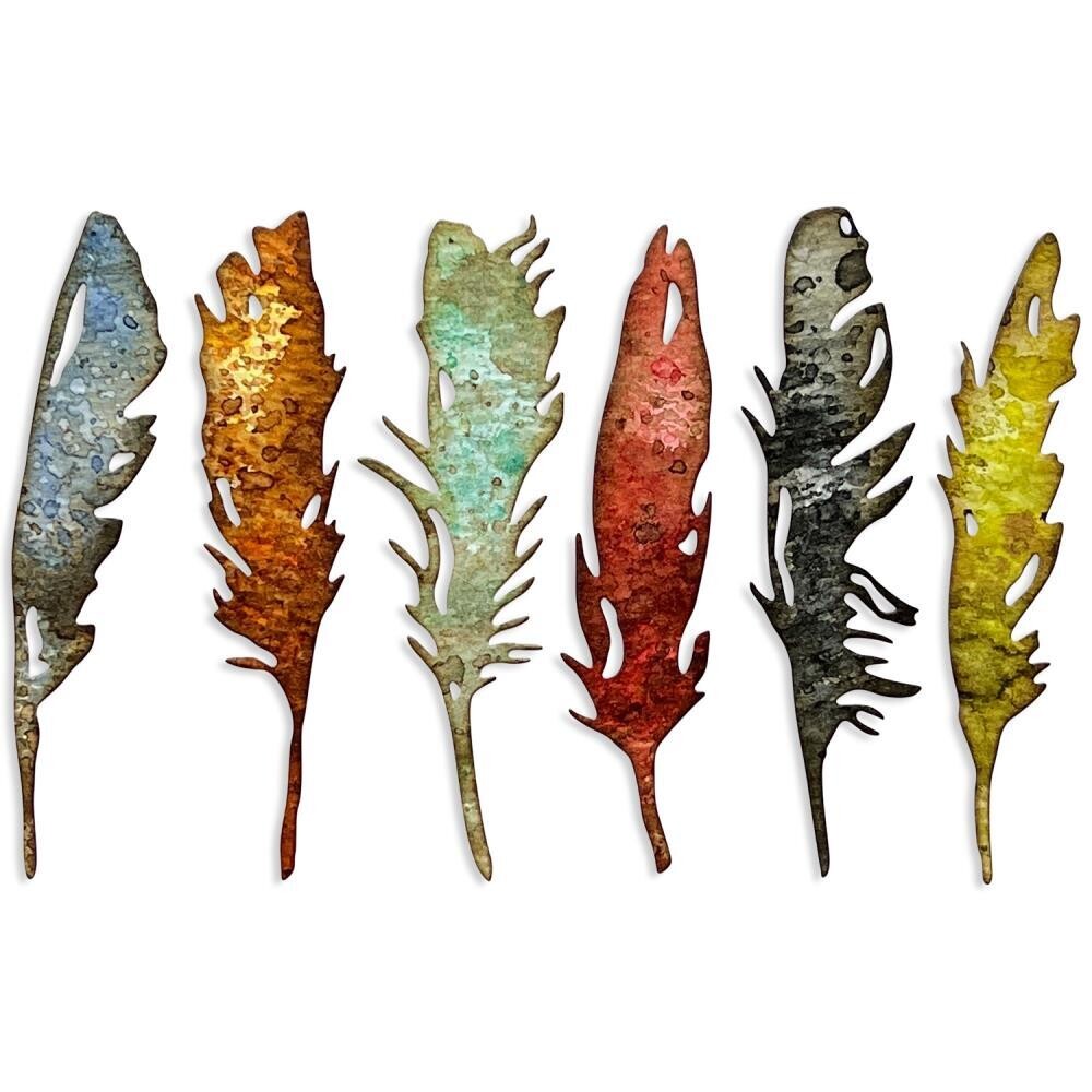 Tim Holtz Sizzix Thinlits Dies Feathery