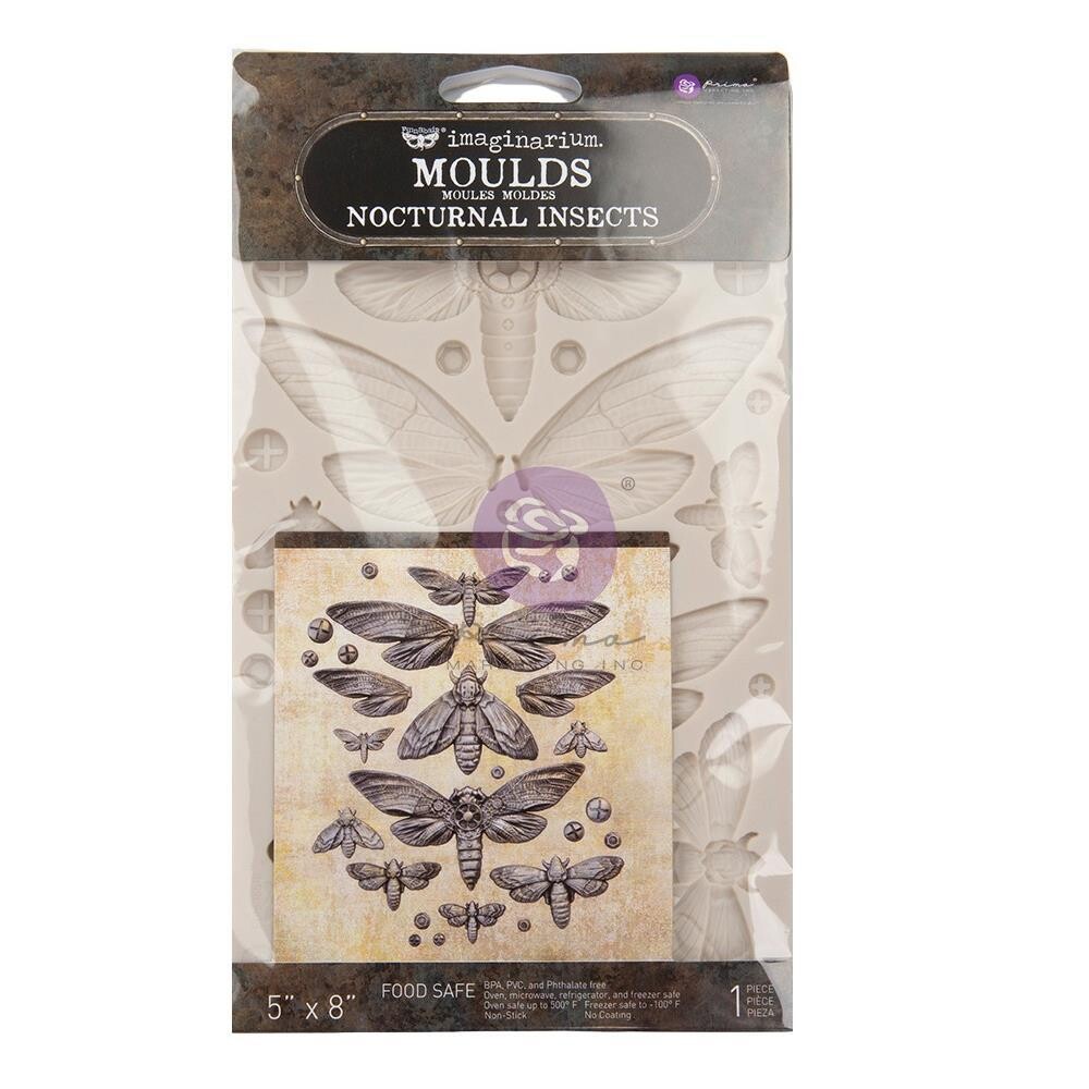 Finnabair Decor Moulds 5&quot;X8&quot; Nocturnal Insects