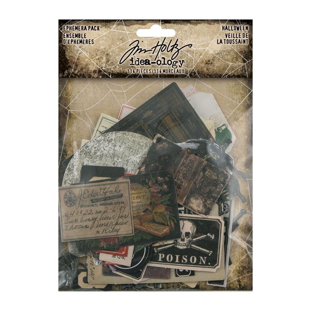 Tim Holtz Idea-ology Halloween 2022 Ephemera Pack 114/pkg