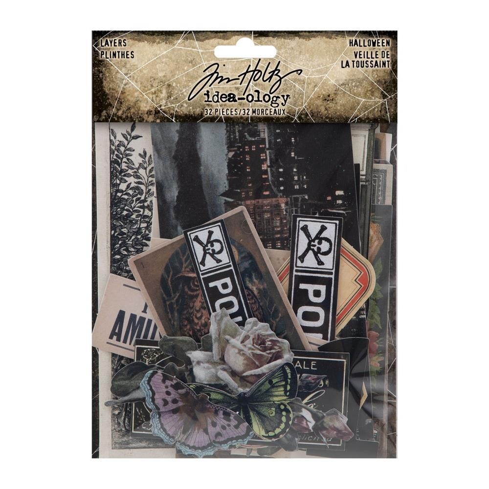 Tim Holtz Idea-ology Halloween 2022 Layers 32/pkg