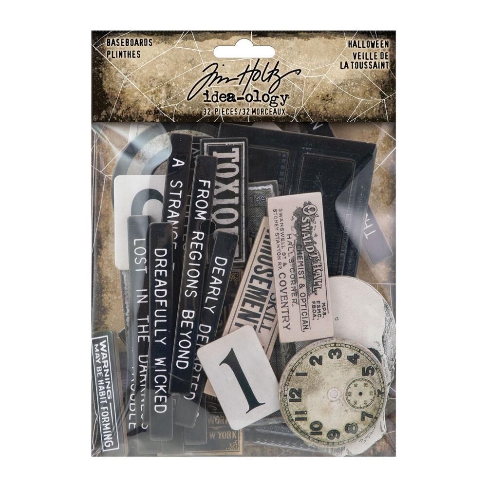 Tim Holtz Idea-ology Halloween 2022 Baseboards 32/pkg